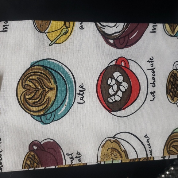 Design Imports NWT 100% Cotton Kitchen Towel Set/2 with Coffee Design - Picture 3 of 6